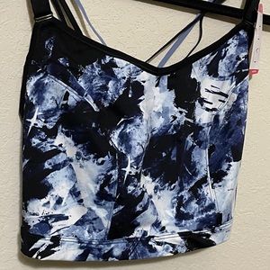 SHIPS TODAY NWT Lane Bryant (LIVI) low impact sports bra with strappy back